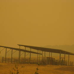 Digital Photograph - Cattle Yards, Black Saturday Bushfires, Rosewhite, Victoria, 9 Feb 2009