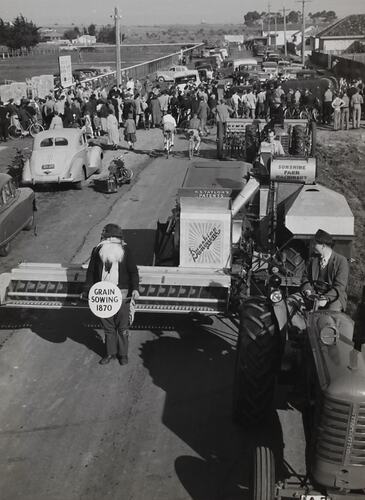 Photograph - H. V. McKay Massey Harris, Street Procession, Sunshine, Victoria, 19 May 1951