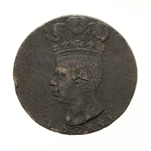 Token - 1 Penny, Sir Philip Gibbs, Barbados, 1792