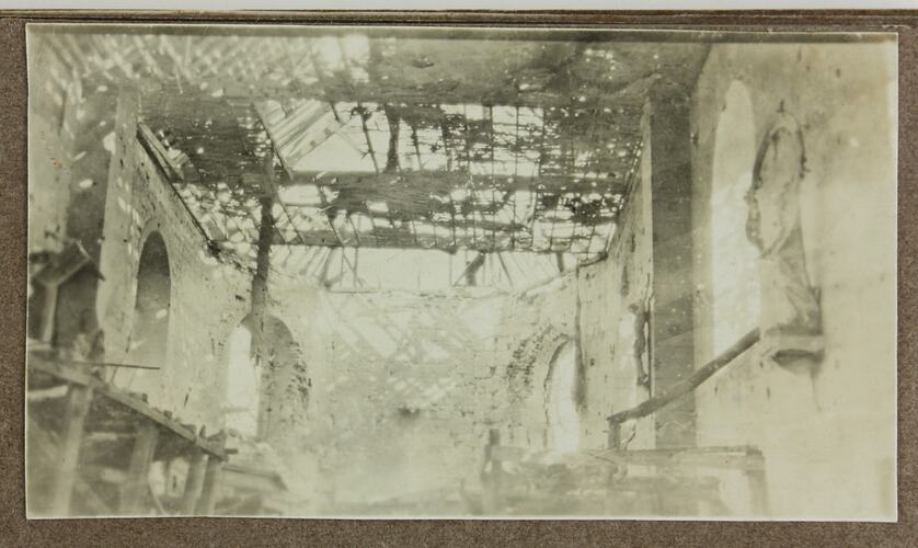 Photograph - Ruins, Driver Cyril Rose, World War I, 1916-1919