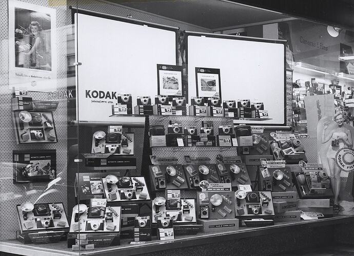 Photograph - Kodak, Shop Front Display, Camera Outfits, Hobart,Tasmania ...