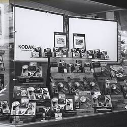 Photograph - Kodak, Shop Front Display, Camera Outfits, Hobart,Tasmania, circa 1959