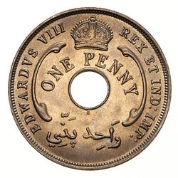 Coin - 1 Penny, British West Africa, 1936