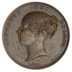 Proof Coin - 1 Penny, Isle of Man, 1859