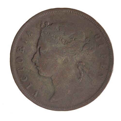 Coin - 1 Cent, Straits Settlements, 1877