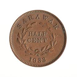 Coin - 1/2 Cent, Sarawak, 1933