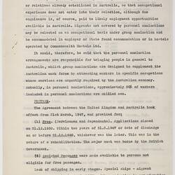 Leaflet - British Migration, Department of Immigration, 1950s