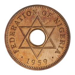 Proof Coin - 1/2 Penny, Nigeria, 1959