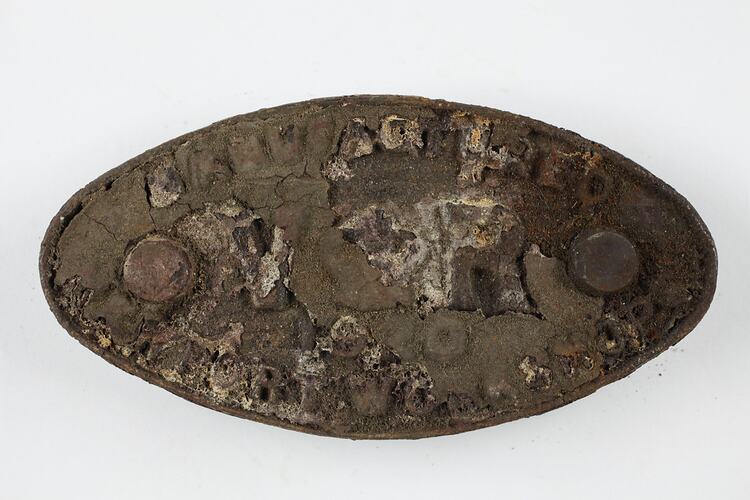 Rollingstock Builder's Plate - Victorian Railways, Newport Workshops, 1920