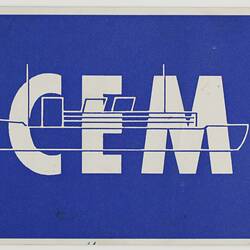 Baggage Label - Intergovernmental Committee for European Migration (ICEM), Issued to Guenter Schneider, 1954
