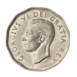 Coin - 5 Cents, Canada, 1949