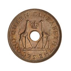 Coin - 1/2 Penny, Rhodesia & Nyasaland (Zimbabwe), 1958