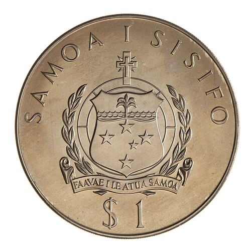 Coin - 1 Tala, Kingsford Smith Trans-Pacific Flight, Samoa, 1978