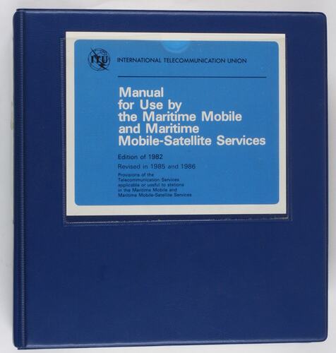 Folder - Manual for Maritime Mobile and Mobile-Satellite Services, Melbourne Coastal Radio Station, 1986