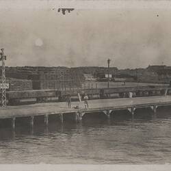Postcard - 'Going Through Suez Canal', World War I, 1914-1918