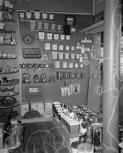 Homewares on Display in Retail Store, Victoria, 1954-1955