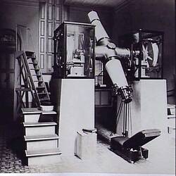 Photograph - 8-inch Transit Telescope, Troughton & Simms, East Transit Room, Melbourne Observatory, South Yarra, Victoria, circa 1890