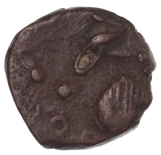 Coin - 1/2 Paisa, Baroda, India, 1847-1856
