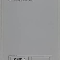 Product Identification Card - Microsoft, Pocket PC, Compaq Ipaq