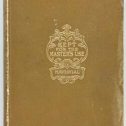 Book - 'Kept For the Master's Use', London, 1908