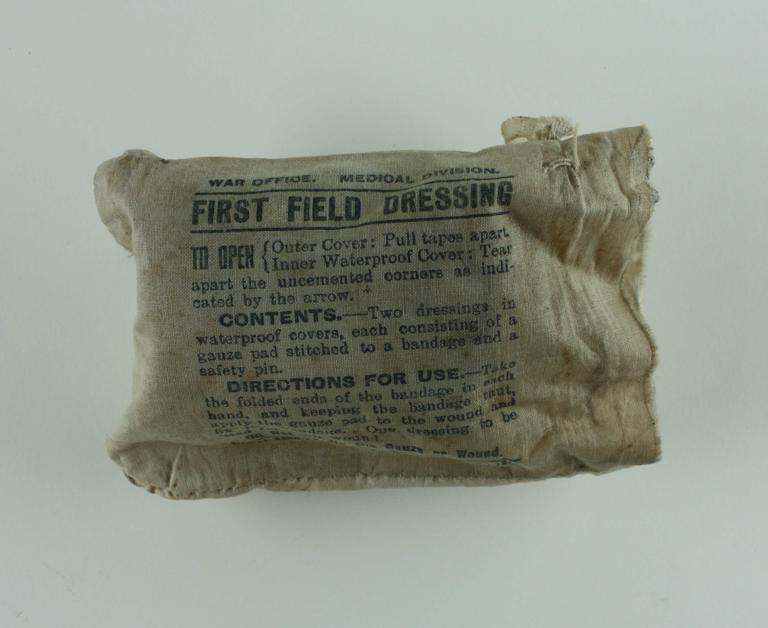 Bandage - Elliott Bros Ltd, 'First Field Dressing', World War I