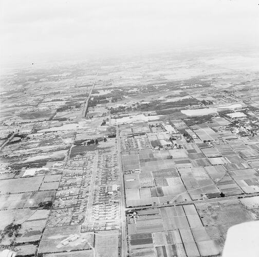 Negative - Aerial View of Moorabbin, Victoria, 20 Jan 1958