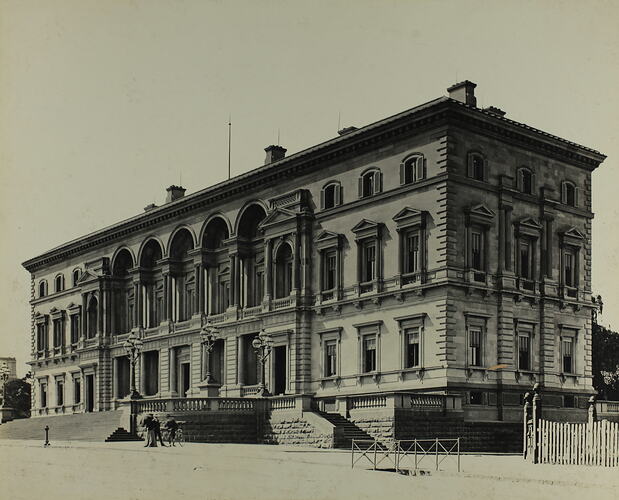 Photograph - Federation Celebrations, 'Government Offices, Spring Street, Facing End of Collins Street', Melbourne, May1901