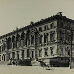 Photograph - Federation Celebrations, 'Government Offices, Spring Street, Facing End of Collins Street', Melbourne, May1901