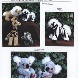 Advertising Flyer - Jakas Soft Toys, Animals, Melbourne, circa 1998