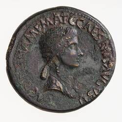 Coin - Sestertius, Emperor Gaius for Agrippina, Ancient Roman Empire, 37-41 AD