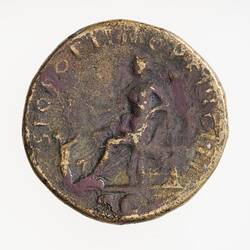 Coin - Sestertius, Emperor Trajan, Ancient Roman Empire, 98-117 AD