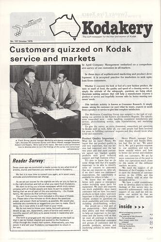 Newsletter - 'Australian Kodakery', No 107, Oct 1979