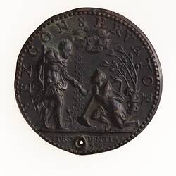 Electrotype Medal Replica - Antoine de Bourbon, 1559