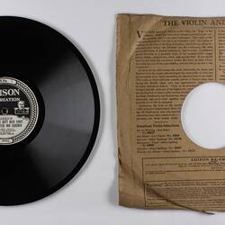 Disc Recording - Edison, Double-Sided, 'Das Bildniss Ist Bezaubernd Schon' & 'Recha, Als Gott Dich Einst Zur Tochter Mir Gegeben', 1919-1929
