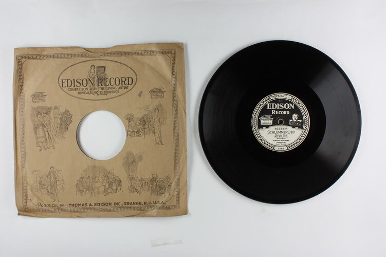 Disc Recording - Edison, Double-Sided, 'Schlummerlied' & 'Minuet in G', 1918-1929
