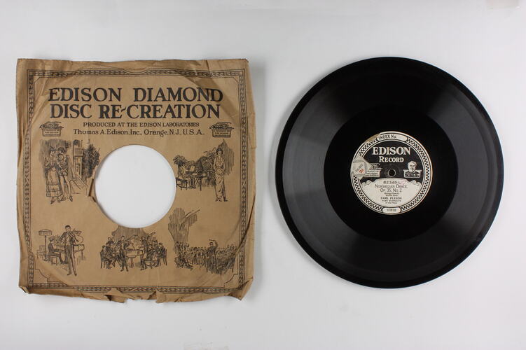Disc Recording - Edison, Double-Sided, Norwegian Dance, Op. 35 No. 2 & Legende, 1926-1929
