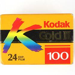 Film Cartridge - Kodak Australasia Pty Ltd, Kodacolor Gold III 100, 135 ...