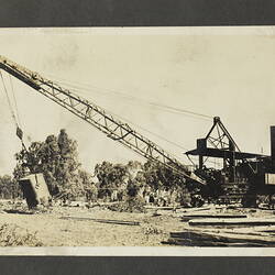 Photograph - A.T. Harman & Sons, Group Surrounding an Excavator, Victoria, circa 1923