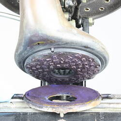 Detail of mechanism of an old typewriter.