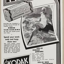 Leaflet - Kodak Australasia Pty Ltd, 'A Kodak Saves All You See', New South Wales, 1930s