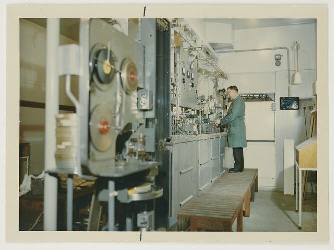 Slide 263, 'Extra Prints of Coburg Lecture', Motion Film Processing Area, Building 20, Kodak Factory, Coburg, circa 1960s