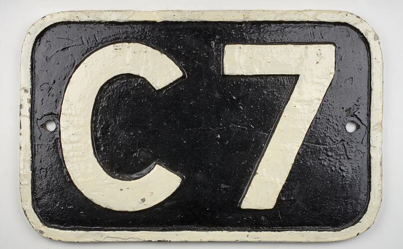 Locomotive Number Plate - Victorian Railways, C Class