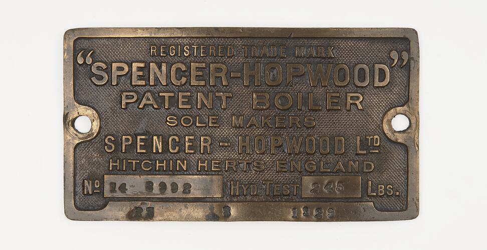 Boiler Plate - Spencer Hopwood