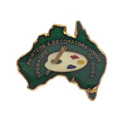Badge - Operative Painters and Decorators Union of Australia,A. J. Parkes,  Australia, 1980s