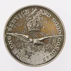 Medal - Royal Air Force Long Service & Good Conduct Medal, Specimen, King George V, Great Britain, 1919 - Obverse
