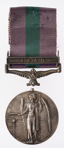 Medal - General Service Medal 1918-1962, King George V, 1st Issue, Great Britain, Dvr. C.J. Cook, 1923 - Reverse