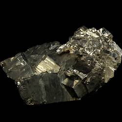 Brassy pyrite specimen.
