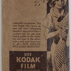 Brown Kodak film wallet.