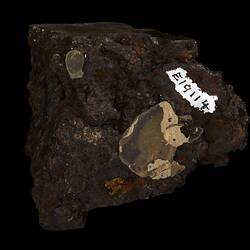 Rock with glue remnants.