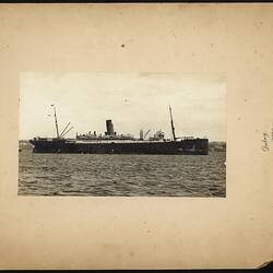 Photograph -  Ship SS Demosthenes, circa 1919